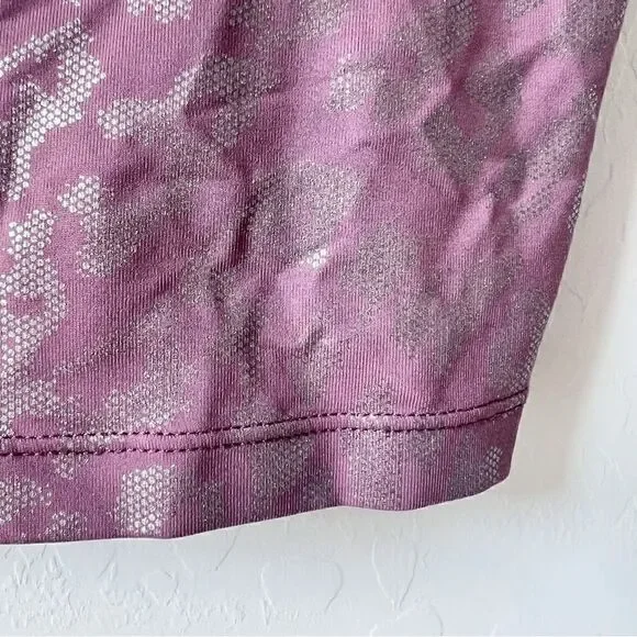 Calvin Klein Performance Print Strappy Back Scoop Neck Crop Top Sportsbra Sz XL - Picture 8 of 10